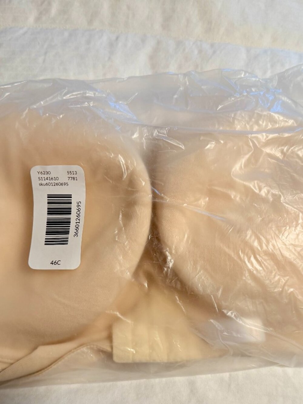 Comfort Bliss Wireless / No-Wire Smooth Bra 46C NWT - Tan